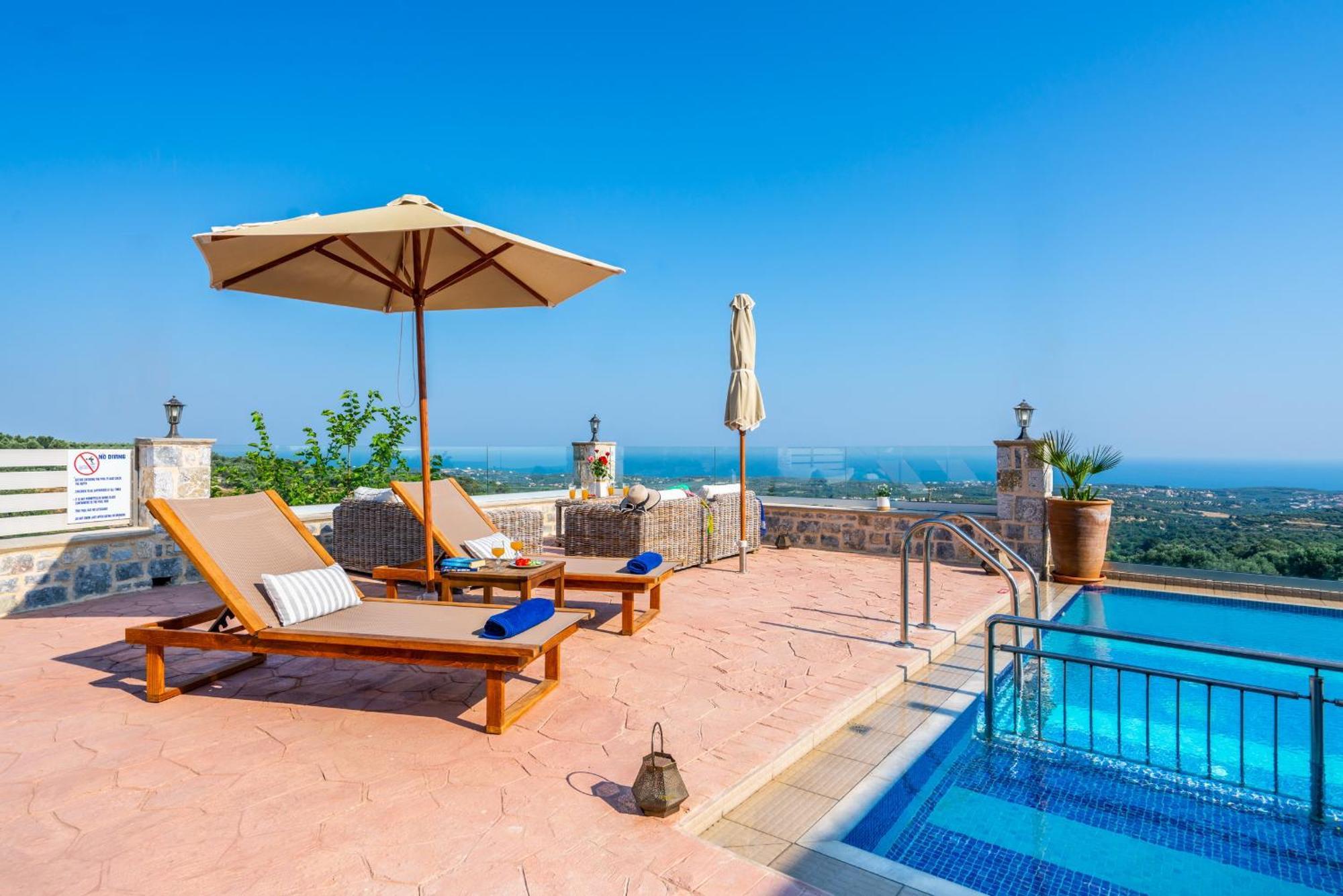 New Villa Kantifes 4 Families Or Couples With Private Pool & Bbq Κυριάννα Εξωτερικό φωτογραφία