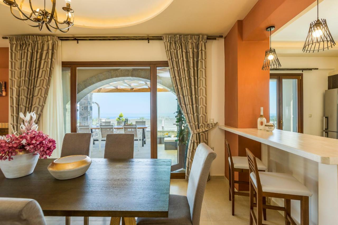 New Villa Kantifes 4 Families Or Couples With Private Pool & Bbq Κυριάννα Εξωτερικό φωτογραφία