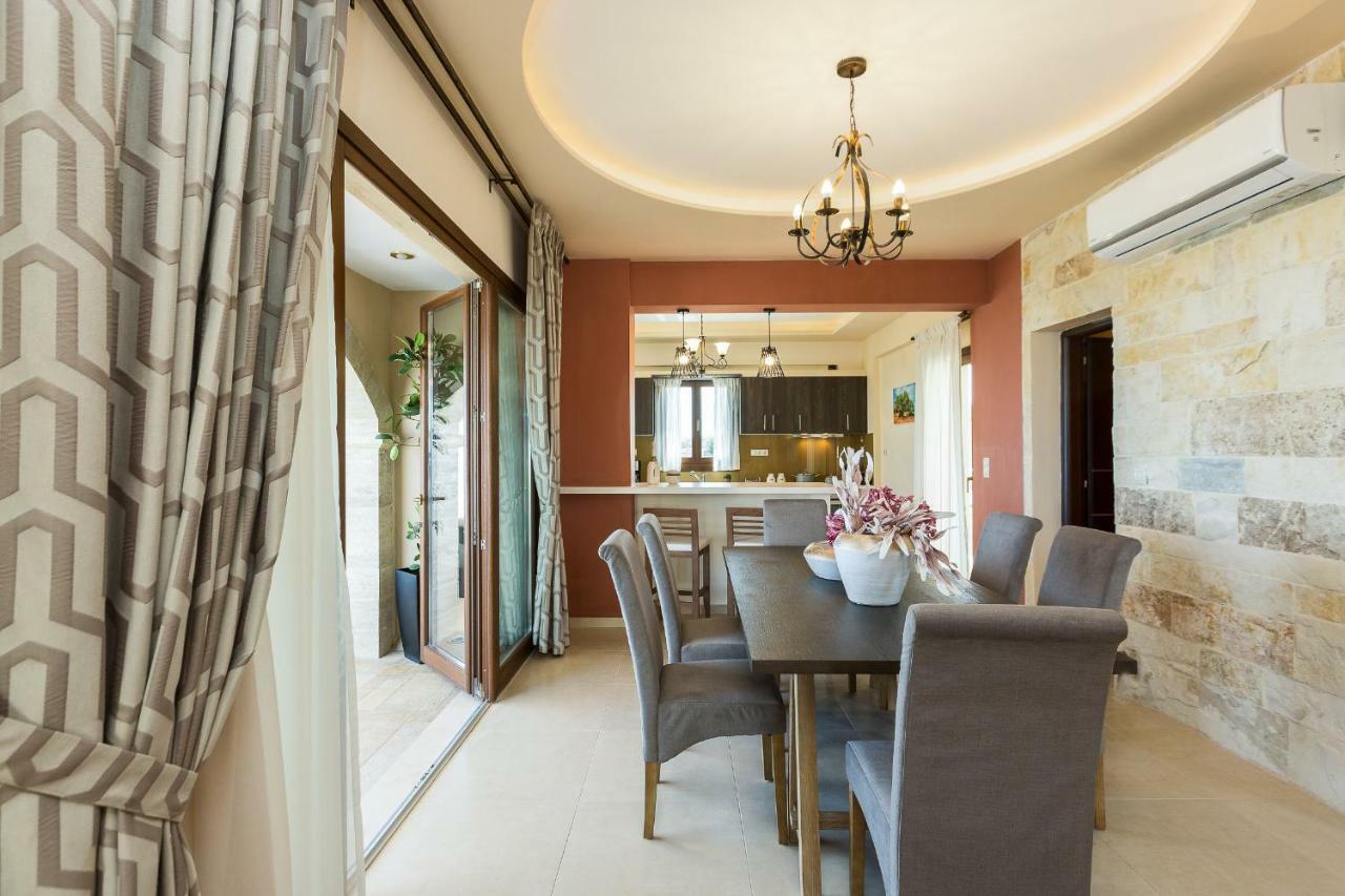 New Villa Kantifes 4 Families Or Couples With Private Pool & Bbq Κυριάννα Εξωτερικό φωτογραφία