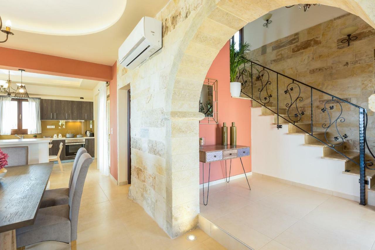 New Villa Kantifes 4 Families Or Couples With Private Pool & Bbq Κυριάννα Εξωτερικό φωτογραφία