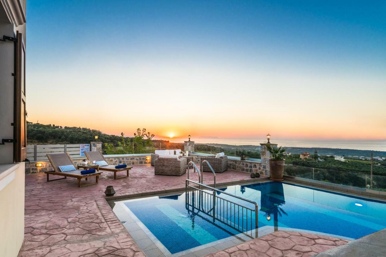 New Villa Kantifes 4 Families Or Couples With Private Pool & Bbq Κυριάννα Εξωτερικό φωτογραφία